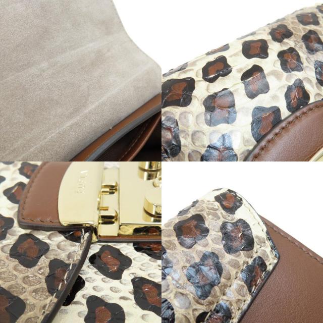 Furla フルラ メトロポリス パイソン レオパード ショルダーバッグ  