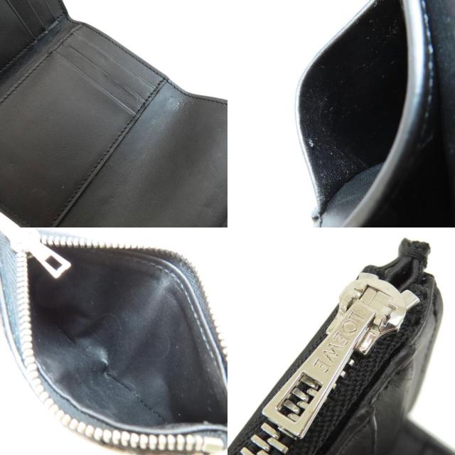 LOEWE ロエベ アナグラム 二つ折り財布（小銭入れあり） カーフ