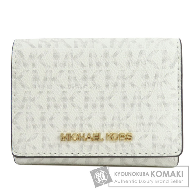 新品 気まず MICHAEL KORS マイケルコース 折り財布 ホワイト