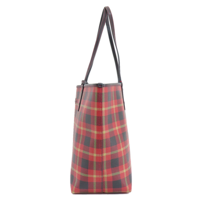COACH コーチ F55447 リバーシブル チェック柄 トートバッグ PVC