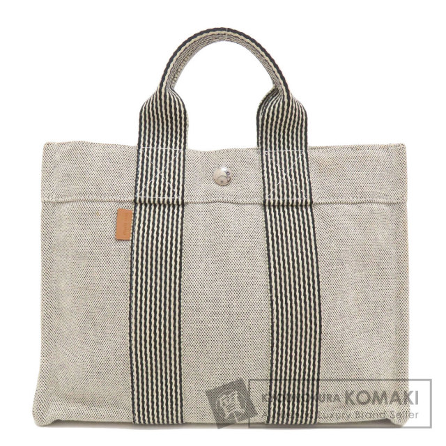 HERMES エルメス ニューフールトゥPM ハンドバッグ キャンバス レディース