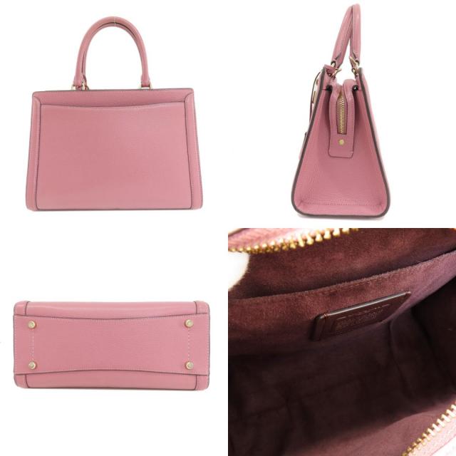 COACH コーチ 88037 ロゴ金具 2WAY ハンドバッグ レザー レディース 