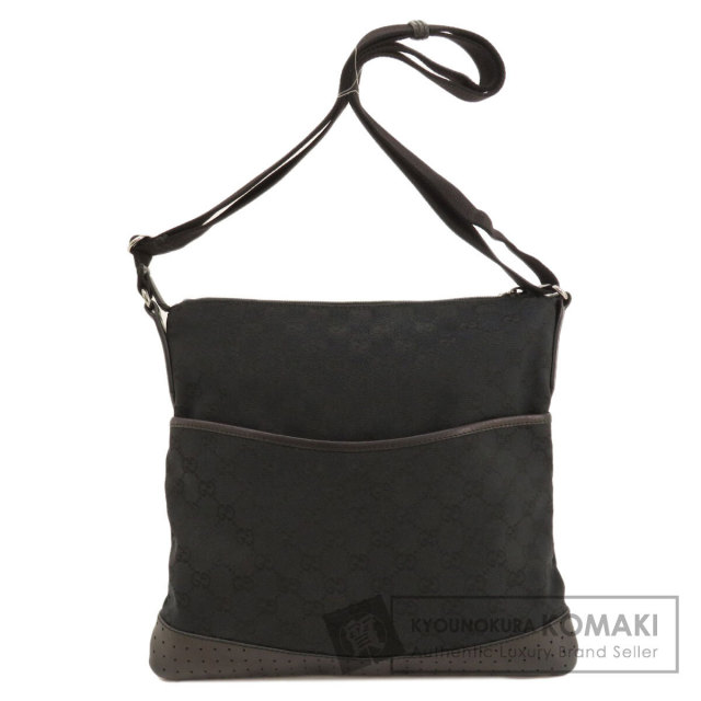 GUCCI グッチ 145857 GG柄 パンチング ショルダーバッグ キャンバス  