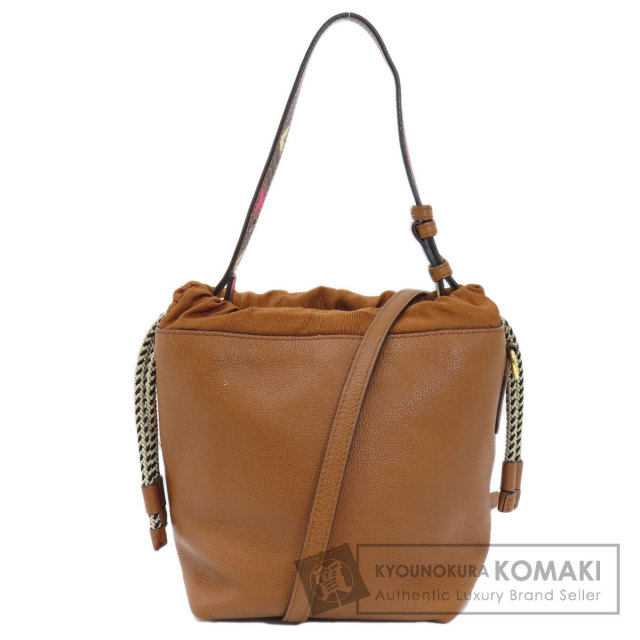 ETRO エトロ 巾着バッグ 2WAY ハンドバッグ レザー レディース