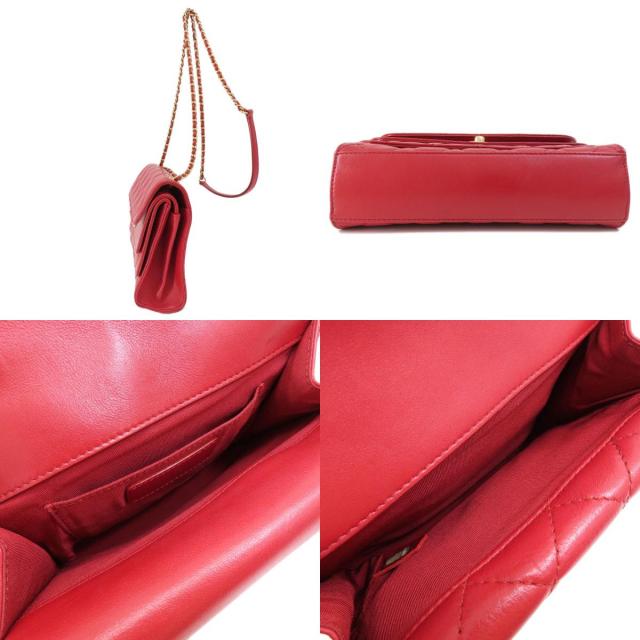 シャネル ショルダーバッグ チェーンショルダー マトラッセ シルバー金具