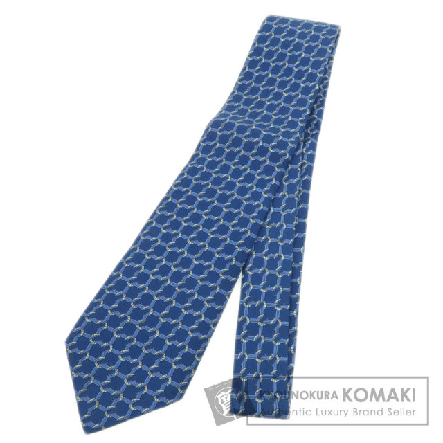 HERMES エルメス ホースシュー柄 ネクタイ シルク メンズ