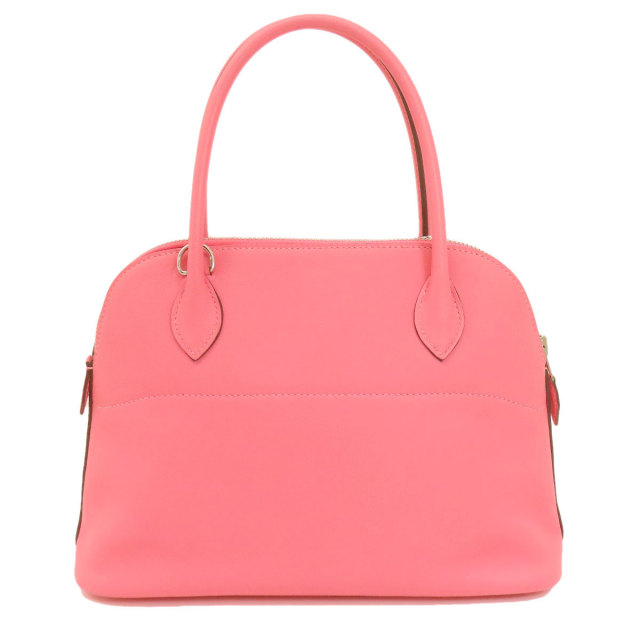 HERMES エルメス ボリード27 ピンク シルバー金具 ハンドバッグ 