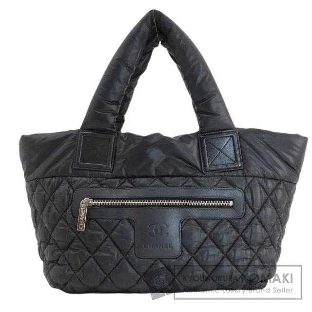 CHANEL シャネル コココクーン PM シルバー金具 トートバッグ ナイロン 