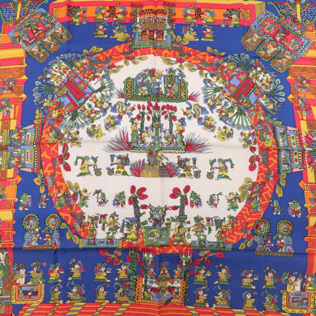 HERMES エルメス カレ90 天体と太陽 ASTRES et SOLEILS スカーフ 