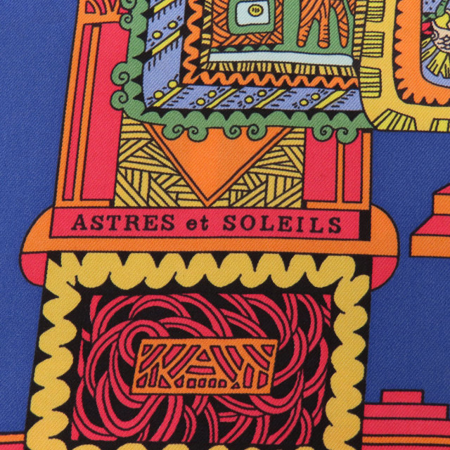 HERMES エルメス カレ90 天体と太陽 ASTRES et SOLEILS スカーフ 
