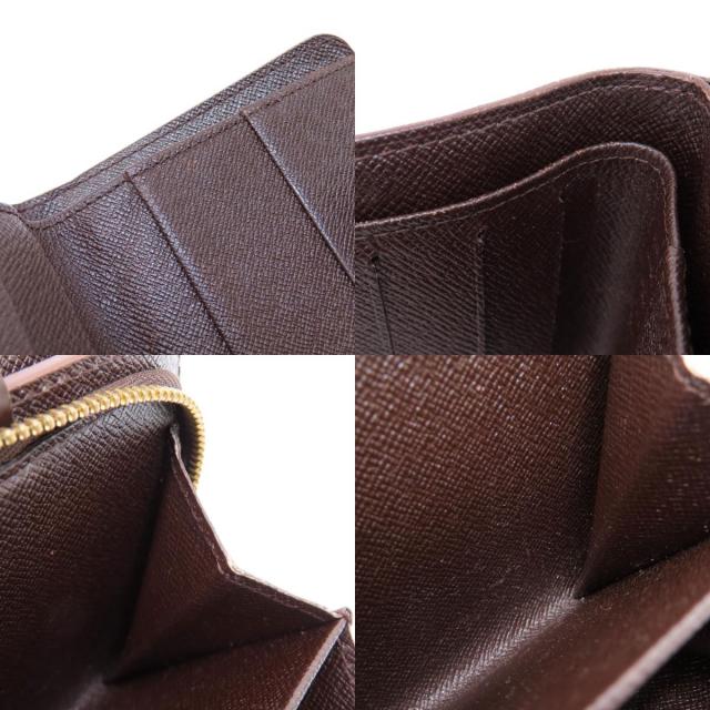 LOUIS VUITTON ルイヴィトン M61668 コンパクト・ジップ ダミエ エベヌ  