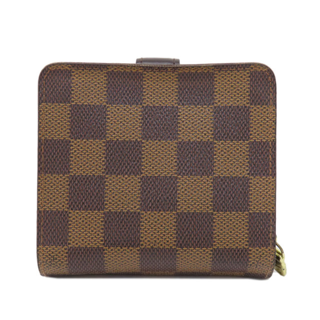 LOUIS VUITTON ルイヴィトン M61668 コンパクト・ジップ ダミエ エベヌ 
