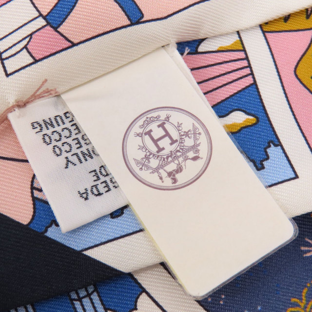 極希少 極美品 人気色 エルメス ツイリー 三美神 黒色 黄色 アリス  