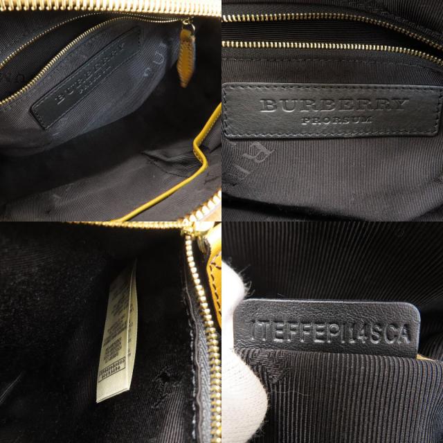 BURBERRY バーバリー リボン ハンドバッグ レザー/キャンバス レディース 