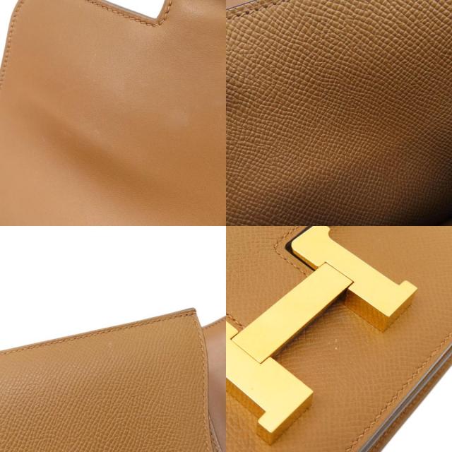 HERMES エルメス コンスタンスミニ ブラウン ゴールド金具 ショルダー  