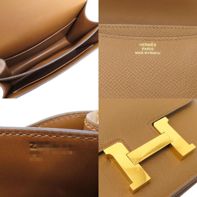 HERMES エルメス コンスタンスミニ ブラウン ゴールド金具 ショルダー  