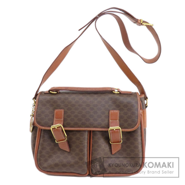 CELINE セリーヌ マカダム柄 ショルダーバッグ PVC レディース 