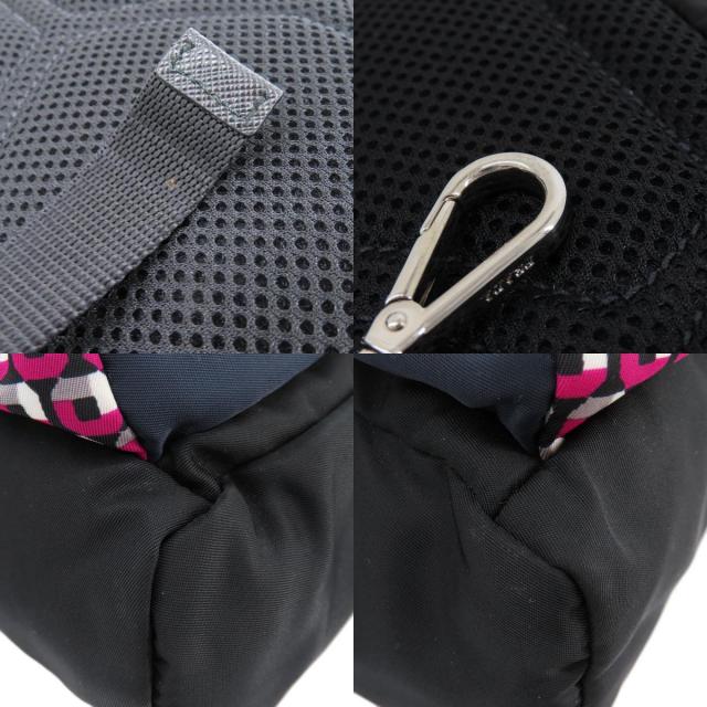 PRADA プラダ 1BZ026 ロゴ金具 ボディバッグ ナイロン素材 レディース