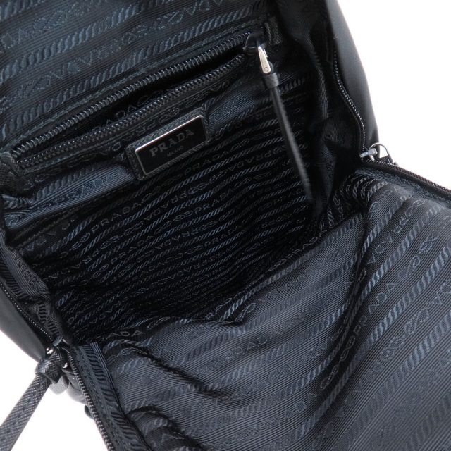 プラダ PVC ナイロン ボディバッグ ワンショルダー 1BZ026 シルバー PRADA】プラダ『スマルト ワンショルダーバッグ』1BZ026 メンズ