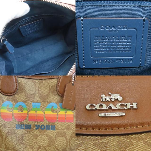COACH コーチ F73119 シグネチャー 2WAY ハンドバッグ PVC レディース