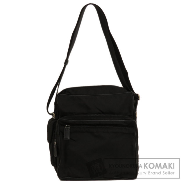 PRADA プラダ ロゴ金具 ショルダーバッグ ナイロン素材 レディース 