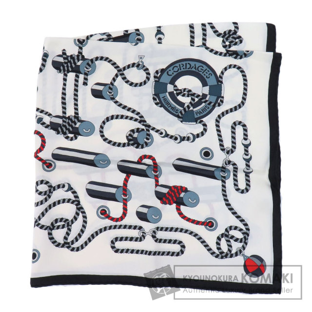 Hermès コルダージュ カレ70 スカーフ HERMES エルメス カレ70 コルダージュ CORDAGES スカーフ シルク