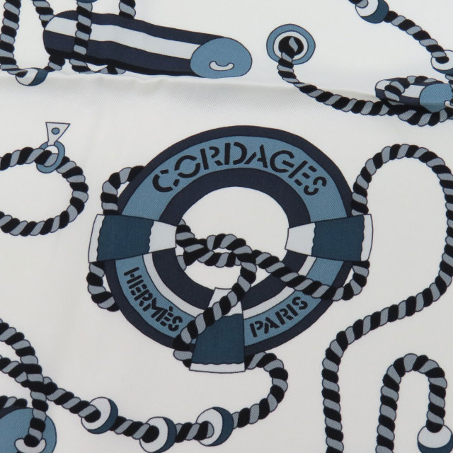Hermès コルダージュ カレ70 スカーフ HERMES エルメス カレ70 コルダージュ CORDAGES スカーフ シルク