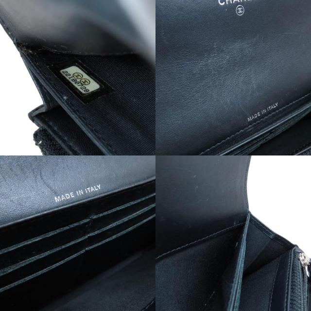 シャネル 長財布（小銭入れあり） ココマーク シルバー金具