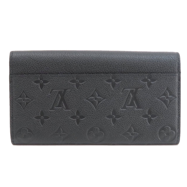 LOUIS VUITTON ルイヴィトン M61182 ポルトフォイユ・サラ ノワール 長 