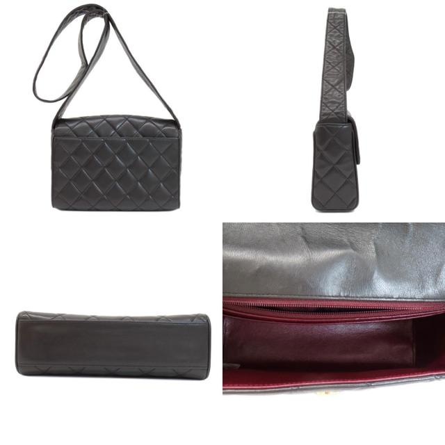 CHANEL シャネル マトラッセ ココマーク ショルダーバッグ ラムスキン  