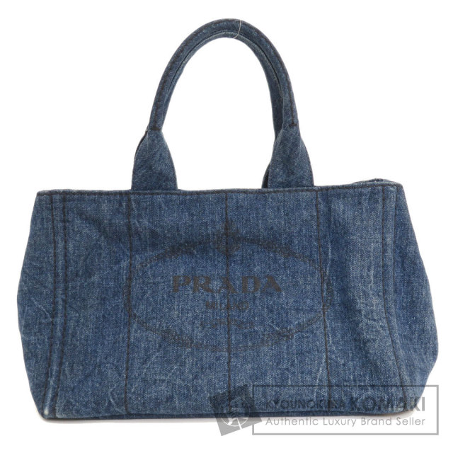PRADA プラダ カナパ トートバッグ デニム レディース