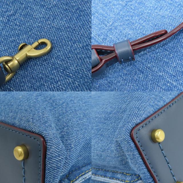 COACH コーチ CR677 2WAY ハンドバッグ デニム レディース
