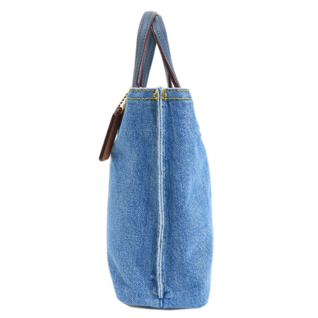COACH コーチ CR677 2WAY ハンドバッグ デニム レディース 