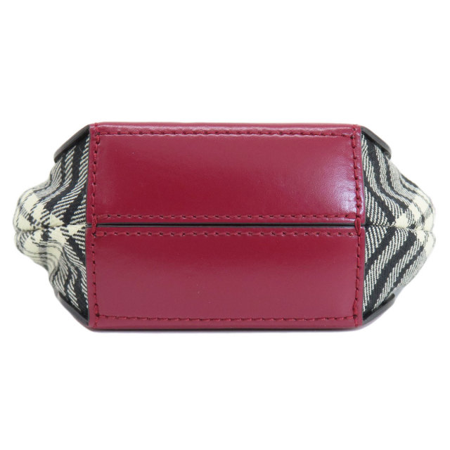 MARNI チェック柄 ショルダーバッグ MARNI マルニ チェック柄 ショルダーバッグ レザー/キャンバス