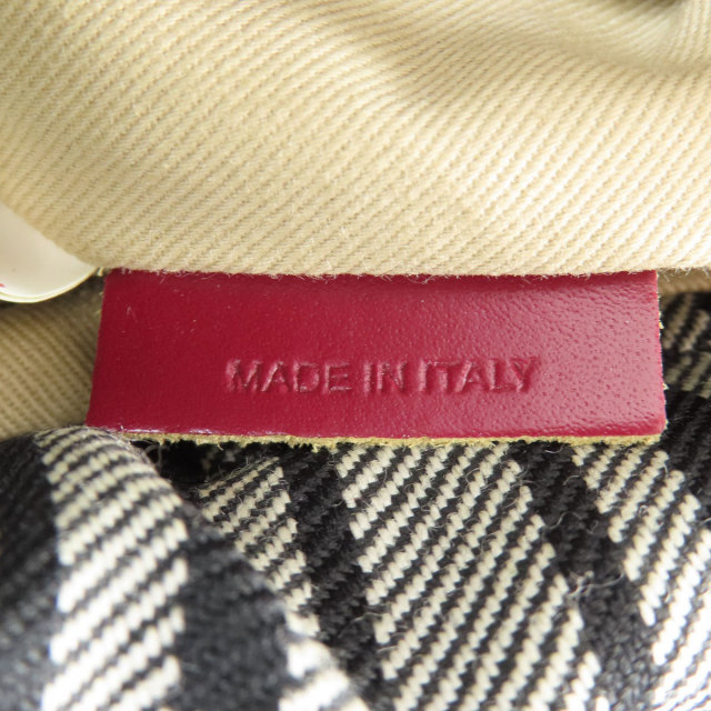 MARNI チェック柄 ショルダーバッグ MARNI マルニ チェック柄 ショルダーバッグ レザー/キャンバス