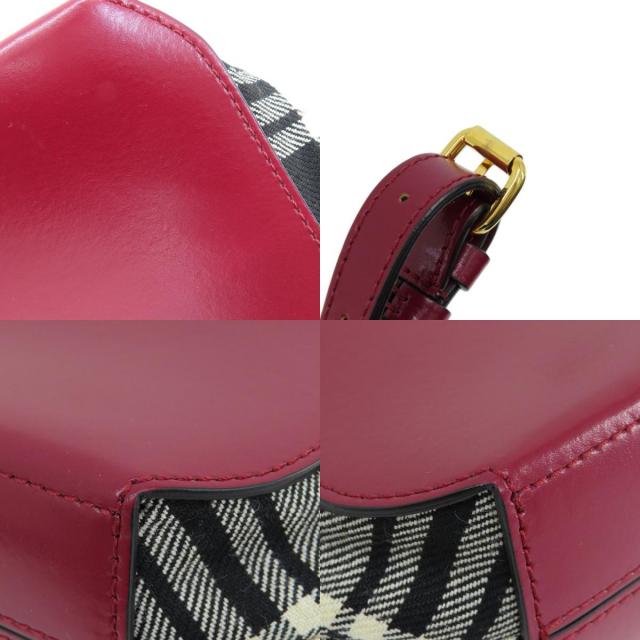 MARNI マルニ チェック柄 ショルダーバッグ レザー/キャンバス