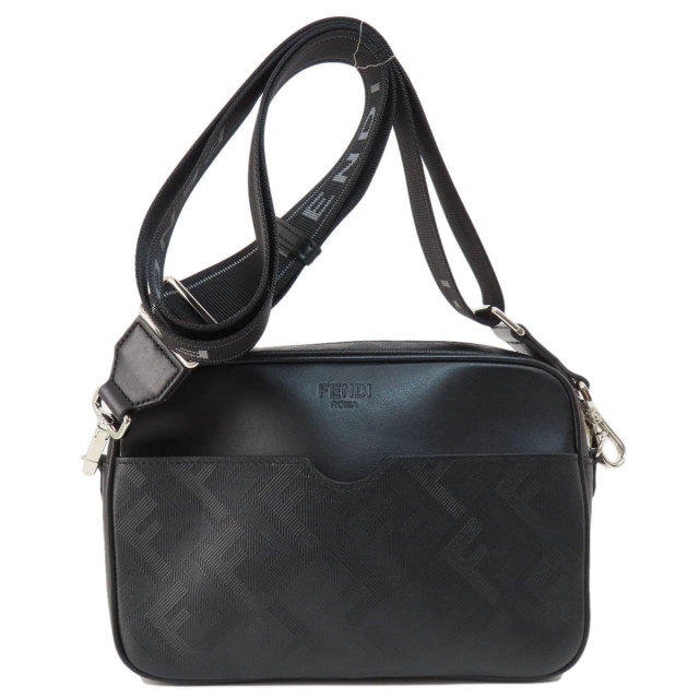 FENDI フェンディ ロゴ ショルダーバッグ PVC メンズ