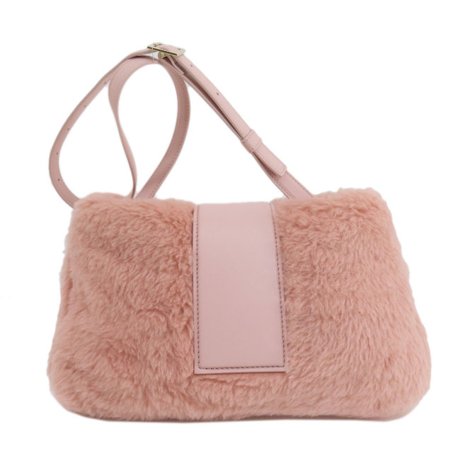 MAX MARA マックスマーラ ファー ショルダーバッグ アルパカ/ウール 
