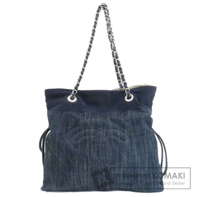 CHANEL シャネル ココマーク トートバッグ デニム レディース 