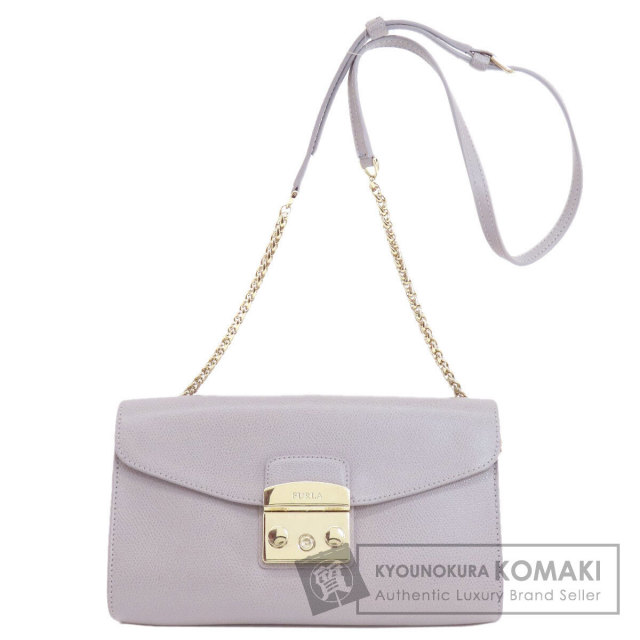 Furla フルラ ロゴ金具 ショルダーバッグ レザー レディース 