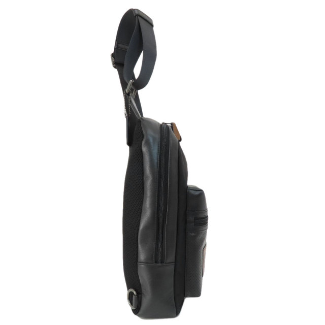 COACH コーチ F56877 ロゴ ボディバッグ レザー/ナイロン メンズ  