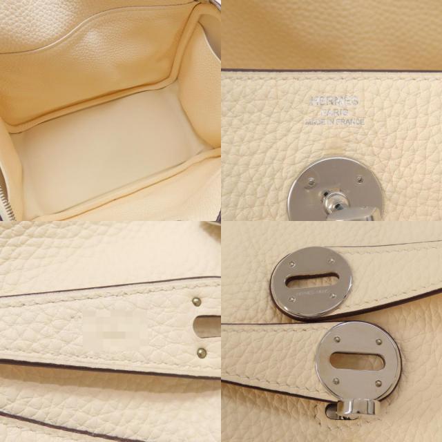 HERMES エルメス リンディ26 ホワイト シルバー金具