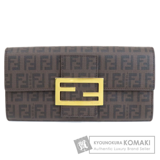 FENDI フェンディ ズッカ柄 長財布（小銭入れあり） PVC レディース  