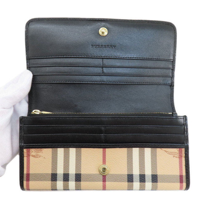 BURBERRY バーバリー ノバチェック 長財布（小銭入れあり） PVC レディース 