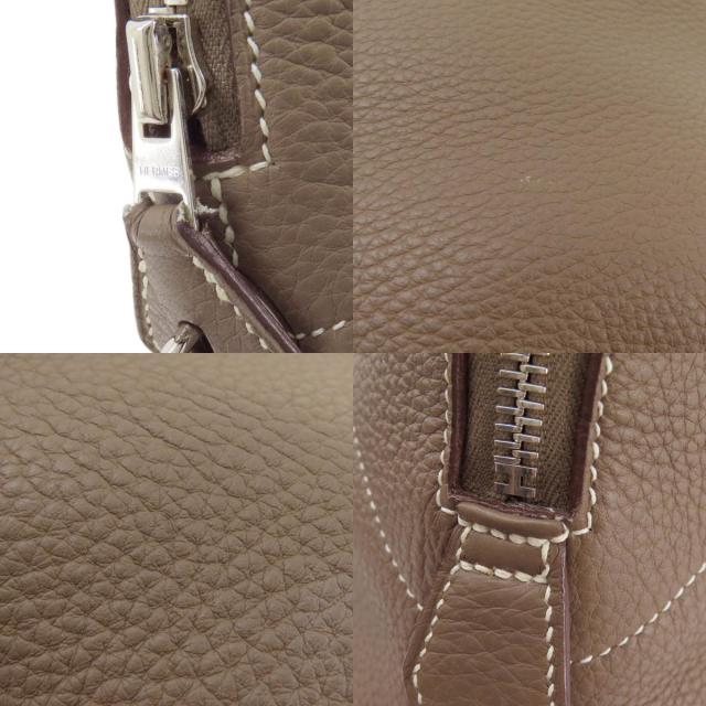 HERMES エルメス ボリード35 エトープ エトゥープ シルバー金具 