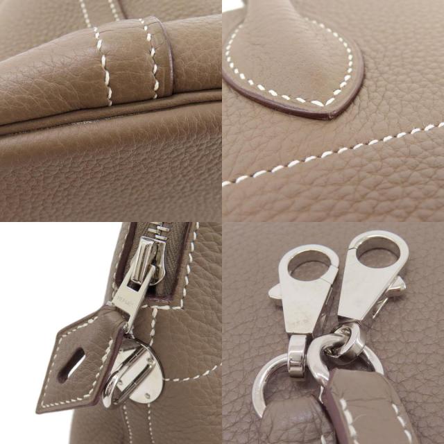 HERMES エルメス ボリード35 エトープ エトゥープ シルバー金具