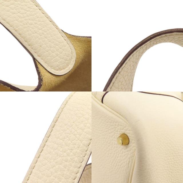 HERMES エルメス ピコタンロックPM ホワイト ゴールド金具