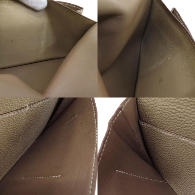 HERMES エルメス ドゴンデュオ GM エトープ ゴールド金具 長財布（小銭  