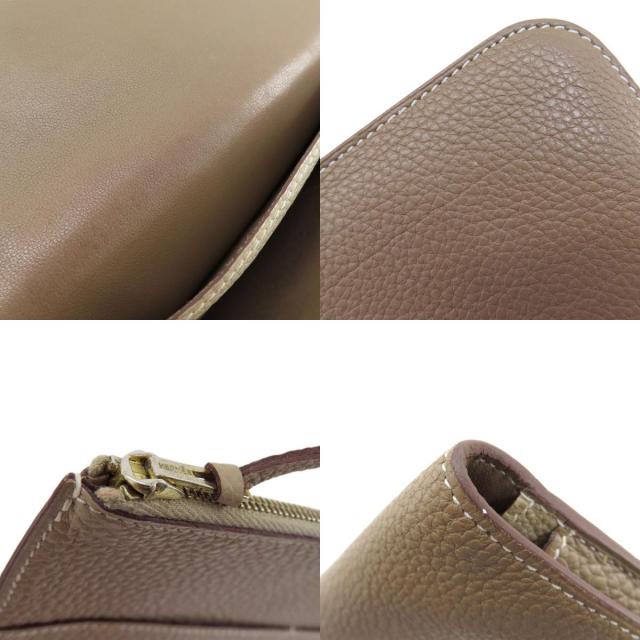 HERMES エルメス ドゴンデュオ GM エトープ ゴールド金具 長財布（小銭  