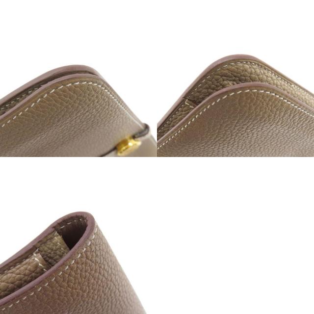 HERMES エルメス ドゴンデュオ GM エトープ ゴールド金具 長財布（小銭  